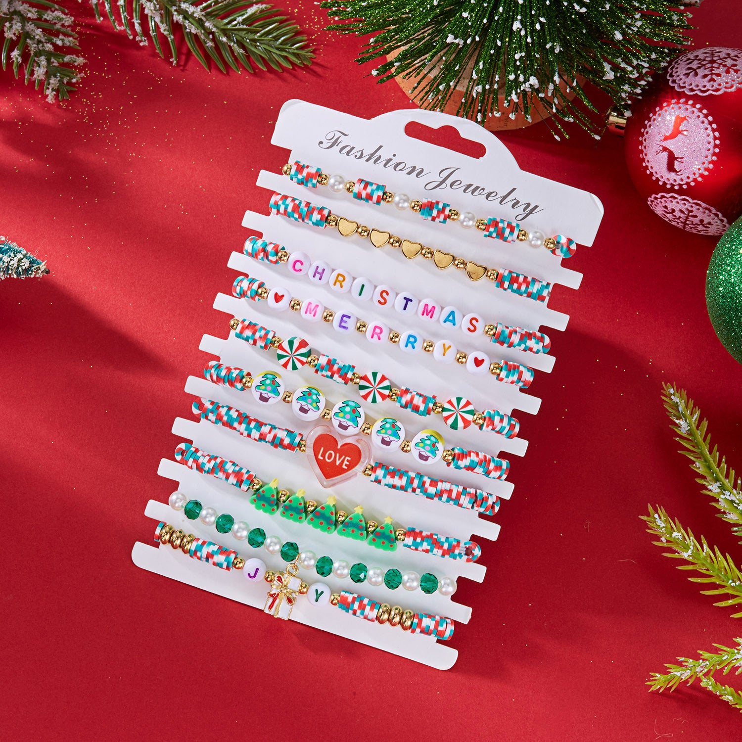Wholesale Christmas multi-layer bracelet set